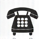 Ikona telefonu symbolizująca kontakt telefoniczny